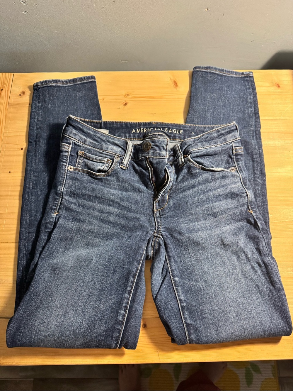 American Eagle Outfitters Dark Blue Skinny Jeans